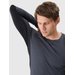 Longsleeve męski TFLOM372 4F - antracyt melanż