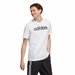 Koszulka męska Essentials Single Jersey Linear Embroidered Logo Adidas - biała