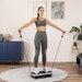 Platforma wibracyjna z pilotem Gymtek - srebrna