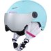 Kask narciarski juniorski z szybą Orbit Visor J Cairn - Mat Turquoise Pink