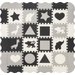 Mata piankowa, edukacyjna, 3w1 Cloud Steps Stars - czarno-szara Mata piankowa, edukacyjna, 3w1 Cloud Steps Stars - czarno-szara