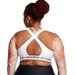 Biustonosz sportowy damski Crossback Mid Bra Under Armour - biały