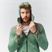 Bluza męska Anger Hybrid PL/DST Full Zip Hoody Salewa - pale frog