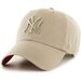 Czapka z daszkiem New York Yankees Clean Up 47 Brand - khaki