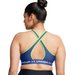 Biustonosz sportowy damski Crossback Mid Bra Under Armour - Tech Blue/Retro Green