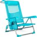 Krzesło plażowe z funkcją leżaka 2w1 Outtec - turkusowe