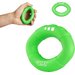 Silikonowy ściskacz, kółko do ściskania 4Fizjo - zielony, opór niski