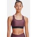 Biustonosz sportowy damski Crossback Mid Bra Under Armour - plum