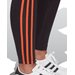 Legginsy damskie 3-Stripes Adidas Originals - czarno-pomarańczowe