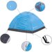 Namiot kempingowy 2-osobowy z moskitierą Springos - niebieski
