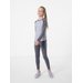 Legginsy dziewczęce HJZ22 JLEG002 4F - szary