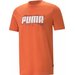 Koszulka męska Graphics Wording Tee Puma - pomarańczowa