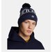 Czapka Halftime Pom Beanie Under Armour - Midnight Navy/Summit White