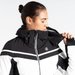 Kurtka narciarska damska Flurry Jacket Dare2B - Black/Blanc de blanc