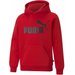 Bluza juniorska Essentials Big Logo Hooded Puma - czerwona