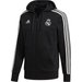 Bluza męska z kapturem Real Madryt 3-Stripes Full Zip Adidas