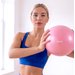 Piłka gimnastyczna, do pilatesu antiburst 23cm Gymtek - 23cm pink