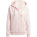 Bluza damska Essentials 3-Stripes French Terry Regular Full-Zip Hoodie Adidas - Sandy Pink