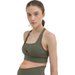 Biustonosz sportowy damski 4FWSS24USBAF130 4F - khaki