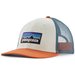 Czapka z daszkiem P-6 Logo LoPro Trucker Hat Patagonia - biały/niebieski