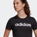 Koszulka damska Loungewear Essentials Slim Logo Tee Adidas - black/white