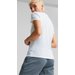 Koszulka damska ESS+ Metallic Logo Tee Puma - biała/złota