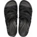 Sandały Brooklyn Strappy Low Wedge Wm's Crocs - Black