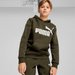 Bluza juniorska Essentials Big Logo Hooded Puma - Dark Olive