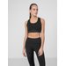 Biustonosz sportowy damski H4Z22 STAD011 4F - czarny