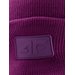 Czapka beanie U0857 4F - ciemny róż