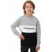 Bluza chłopięca 4FJAW23TSWSM630 4F - chłodny jasny szary melanż