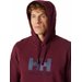 Bluza męska HH Hoodie Logo Helly Hansen - burgund