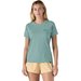 Koszulka damska Capilene Cool Daily Graphic Design Patagonia - Boardshort Logo: Thermal Blue X-Dye