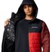 Kurtka puchowa męska Powder Lite II Hooded Jacket Columbia - Sail Red/Black