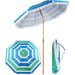 Parasol plażowy, ogrodowy 180cm Royokamp - niebieski/zielony