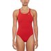 Strój kąpielowy damski HydraStrong Solid Fastback Nike Swim - czerwony