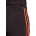 Legginsy damskie 3-Stripes Adidas Originals - czarno-pomarańczowe