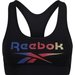 Biustonosz sportowy Crop Top Gina Reebok - czarny