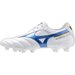 Buty piłkarskie, korki Morelia II Club FG Mizuno - White/Laser Blue/Gold