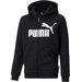 Bluza juniorska Essentials Big Logo Zip Puma - czarny