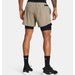 Spodenki męskie Peak Woven 2w1 Under Armour - Timberwolf Taupe/Black
