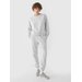 Bluza damska TSWSF1765 4F - chłodny jasny szary melanż