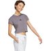 Koszulka, crop top damski Future Icons Small Logo Baby Tee Adidas - grey