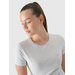 Koszulka damska TTSHF2255 4F - chłodny jasny szary melanż