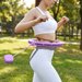Hula hop z obciążnikiem i licznikiem Gymtek - purple