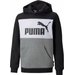 Bluza juniorska Essentials Block Hoodie Puma - czarna/szara