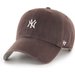 Czapka z daszkiem MLB New York Yankees Base Runner Clean Up 47 Brand - brązowy
