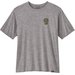 Koszulka męska Cool Daily Graphic Shirt-Lands Patagonia - Hike-A-Bike: Feather Grey