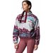 Bluza polarowa damska Helvetia II Printed Crop Columbia - Rich Wine Sisters, Rich Wine