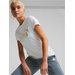 Koszulka damska ESS+ Metallic Logo Tee Puma - biała/złota